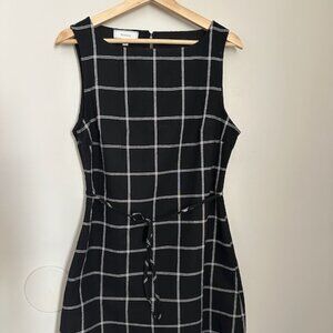 RIOHAS Black Plaid Dress